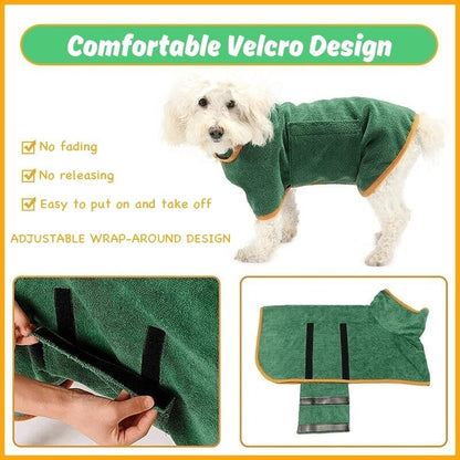 🎄Super absorbent pet bathrobe