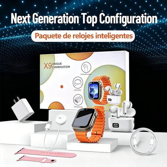 6-in-1 Smartwatch & Earbuds All-in-One Kit