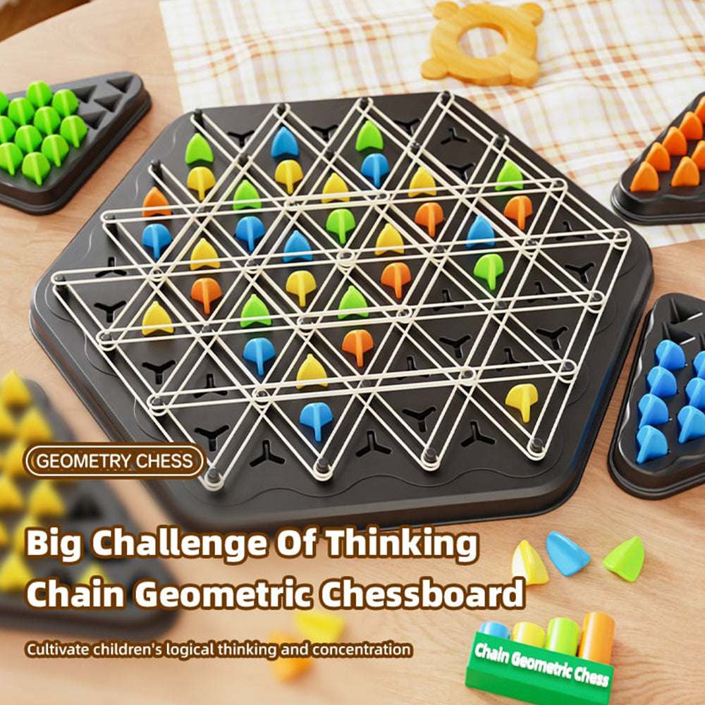 Chain Triangle Puzzle Game Strategic Brain Builder for Kids & Adults