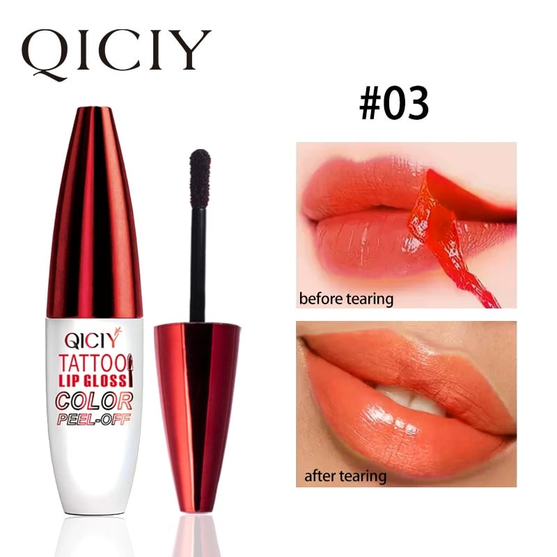🌟Last Day 49% OFF🔥Tattoo Lip Gloss Set – 4 Colors, Hydrating Shine