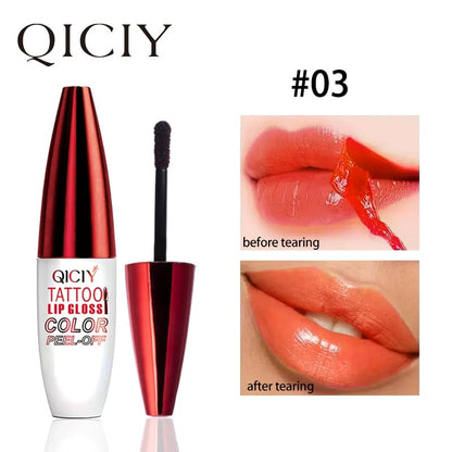🌟Last Day 49% OFF🔥Tattoo Lip Gloss Set – 4 Colors, Hydrating Shine