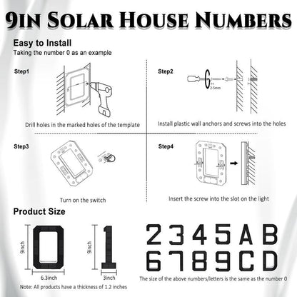 🔥Hot Sale Promotion 49% OFF🎁✨Lighted House Numbers for Outside
