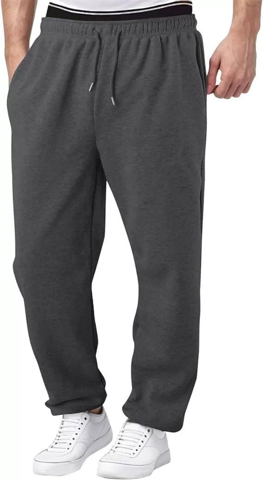 Hot Sale 49%🔥 Men's Classic Heavyweight Fleece Sweatpants with Open Bottom