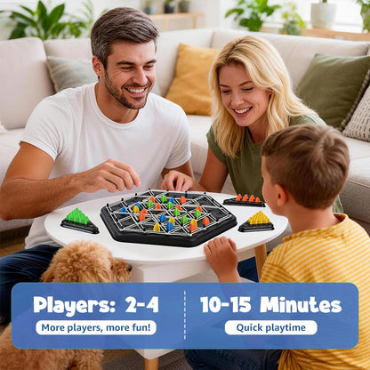 Chain Triangle Puzzle Game Strategic Brain Builder for Kids & Adults