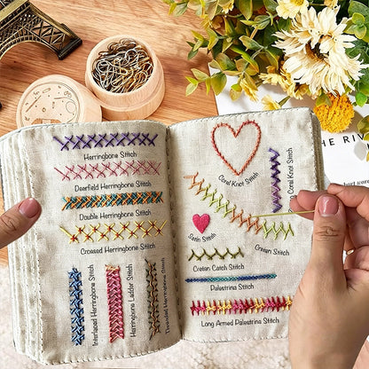 All-in-One Embroidery Stitch Book & Sewing Kit