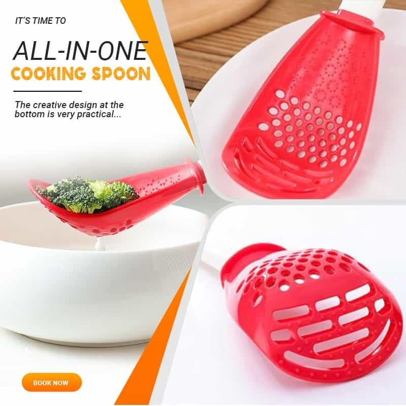 (🔥HOT SALE NOW-49% OFF) Multifunctional Kitchen Cooking Spoon (BUY 3 GET 1 FREE)