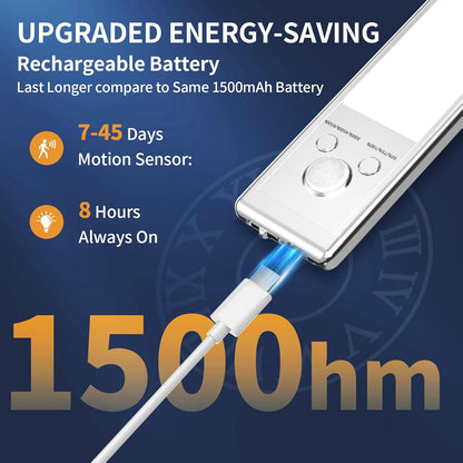 🔥Summer Promotion-💡LED Rechargeable Motion Sensor Under Cabinet Lights💥