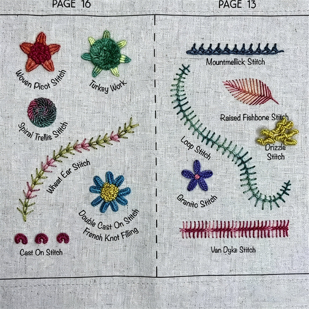 All-in-One Embroidery Stitch Book & Sewing Kit