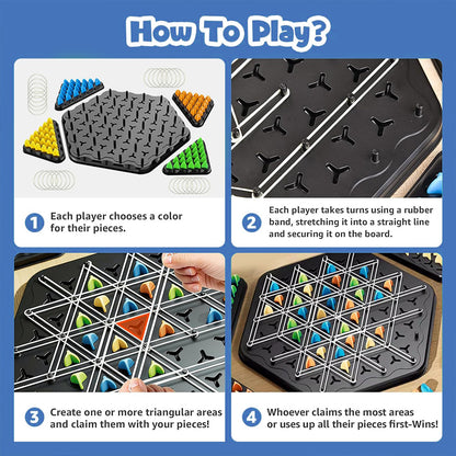 Chain Triangle Puzzle Game Strategic Brain Builder for Kids & Adults
