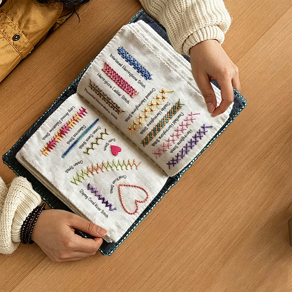 All-in-One Embroidery Stitch Book & Sewing Kit
