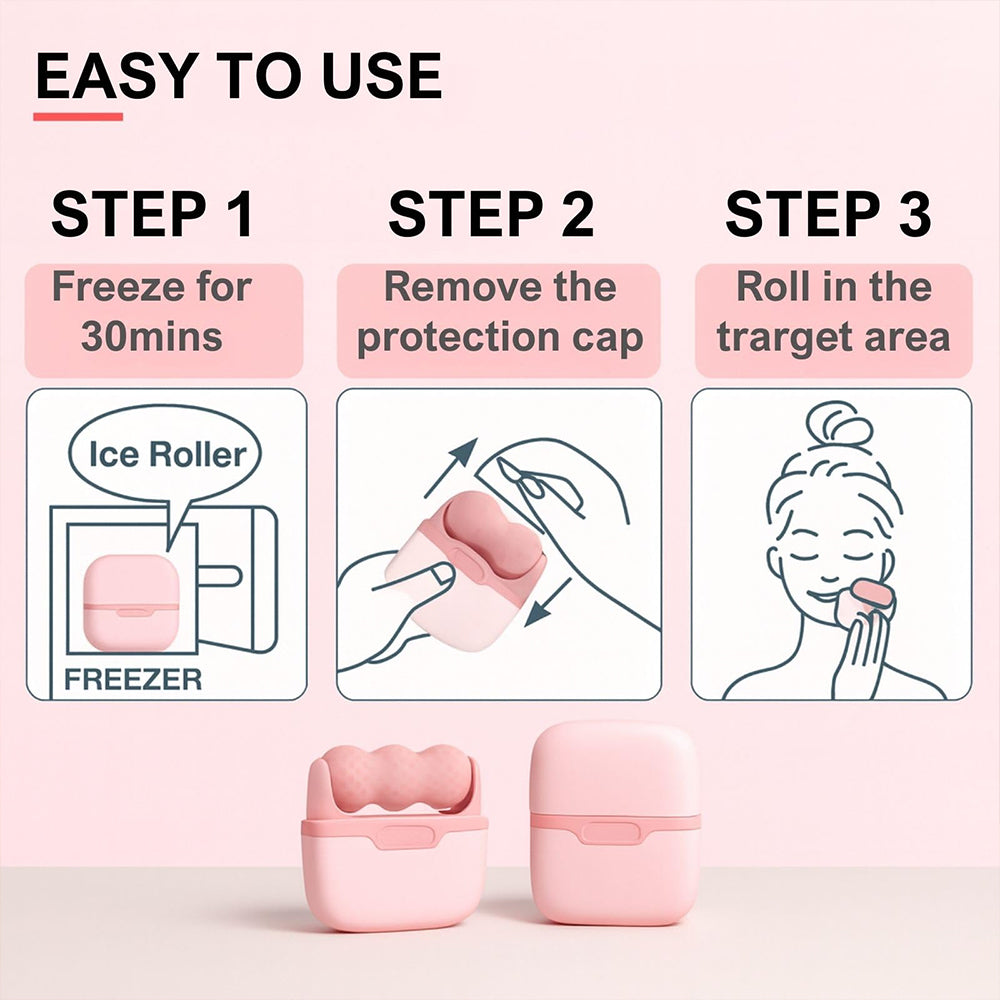 2-in-1 Ice Roller for Face Eye Skin Care