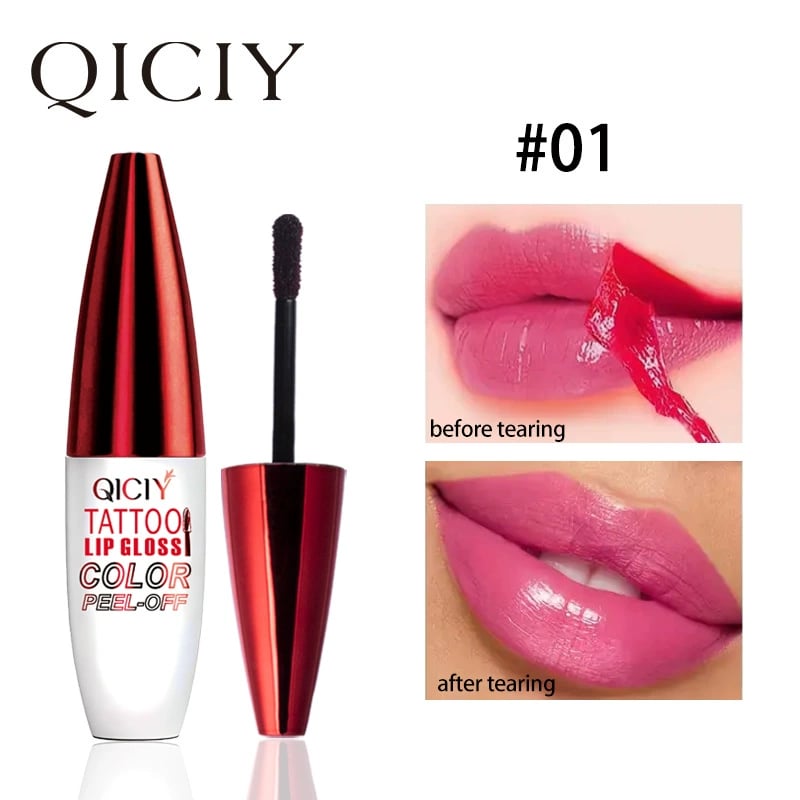 🌟Last Day 49% OFF🔥Tattoo Lip Gloss Set – 4 Colors, Hydrating Shine