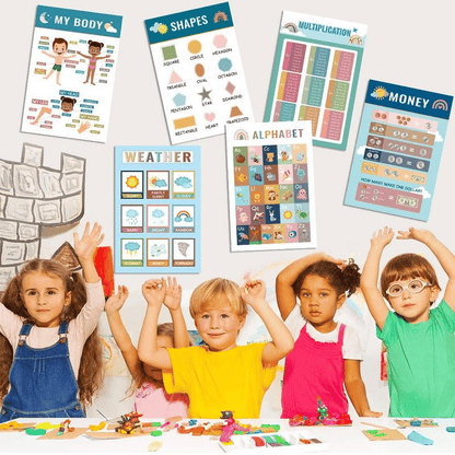 🔥Learn & Dream:🔥16 Boho Educational Posters for Toddlers
