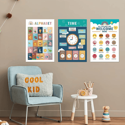 🔥Learn & Dream:🔥16 Boho Educational Posters for Toddlers