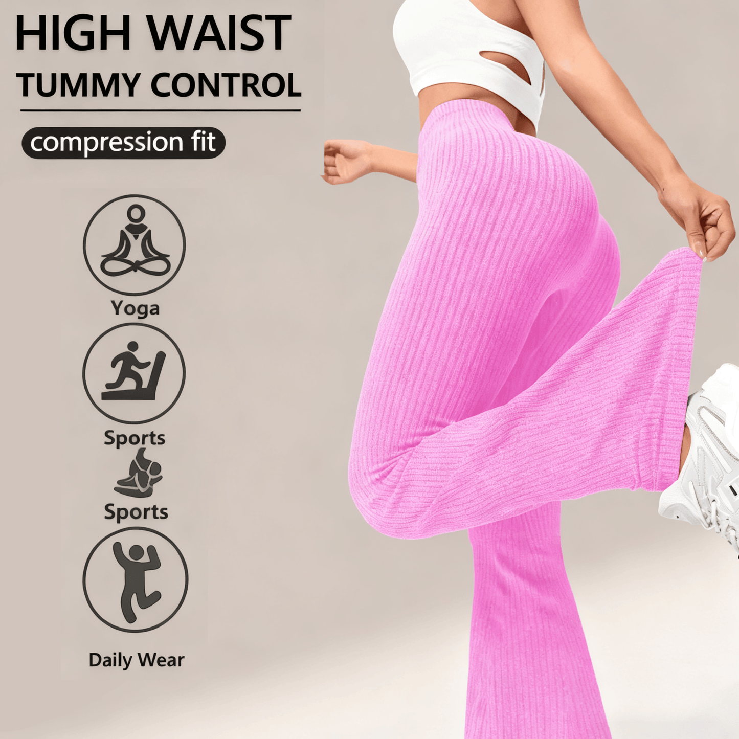 Hot Sale 49%🔥Women's High-Waisted Flared Leggings