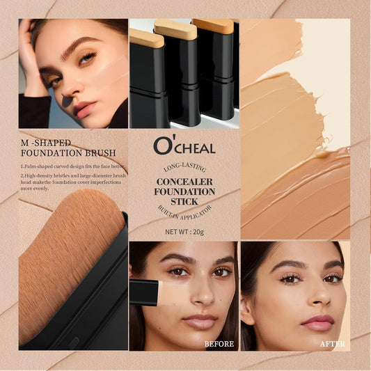 ⏰Limited Time Promotion - Buy 1 Get 1 Free🔥-💄Lightweight Contour & Concealer Stick – Long-Lasting, Brightening Finish