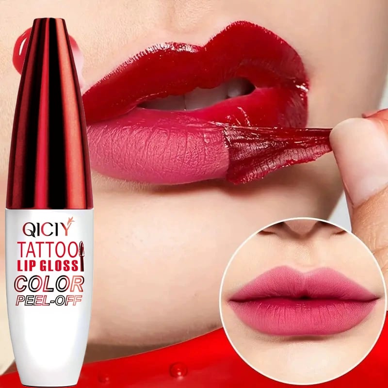 🌟Last Day 49% OFF🔥Tattoo Lip Gloss Set – 4 Colors, Hydrating Shine