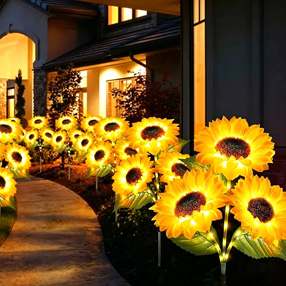Solar Sunflower Lights – Waterproof Auto On/Off Garden Decor