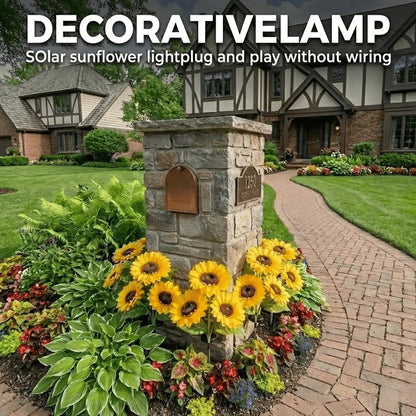 Solar Sunflower Lights – Waterproof Auto On/Off Garden Decor