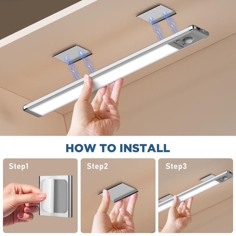 🔥Summer Promotion-💡LED Rechargeable Motion Sensor Under Cabinet Lights💥