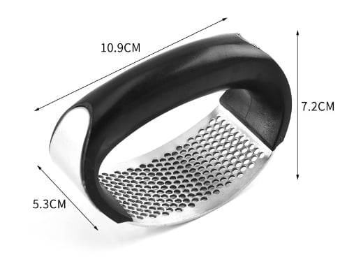 🔥Zero Hand Strain🔥430 Stainless Steel Ring Garlic Press
