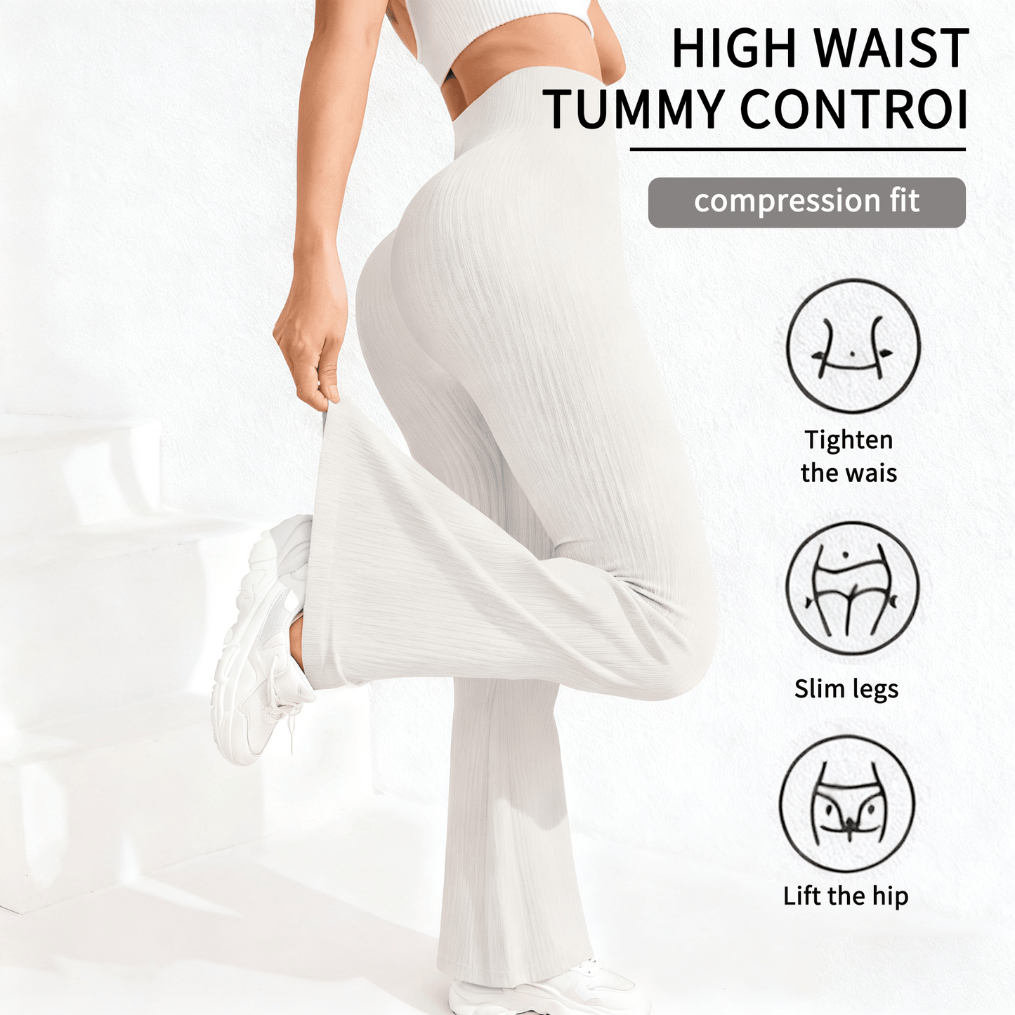 Hot Sale 49%🔥Women's High-Waisted Flared Leggings