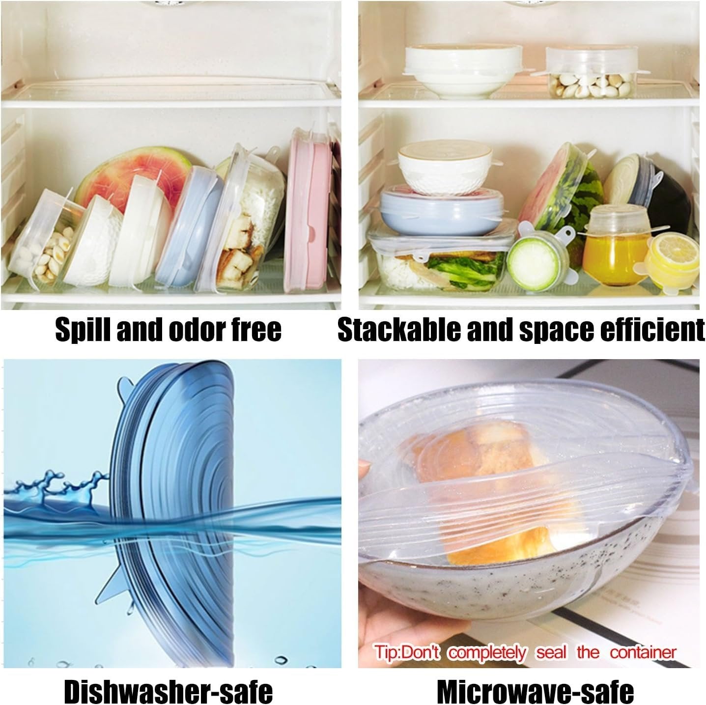 🔥Hot Sale 49%🔥Silicone Cover Stretch Lids Reusable Airtight Food Wrap Covers