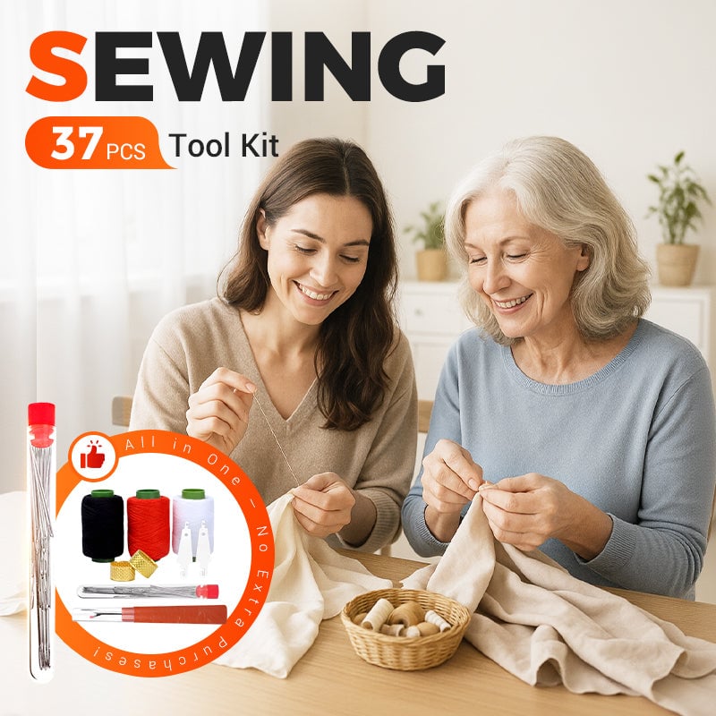 🪡Your Complete Stitching Survival Set! ✂️🧵🔥37Pcs Sewing Tool Set