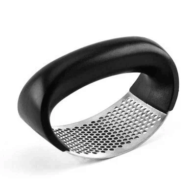 🔥Zero Hand Strain🔥430 Stainless Steel Ring Garlic Press