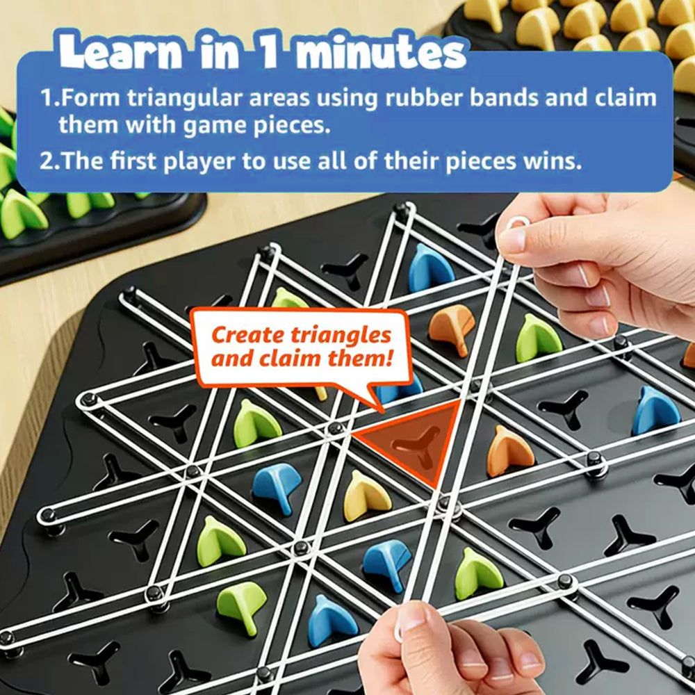 Chain Triangle Puzzle Game Strategic Brain Builder for Kids & Adults