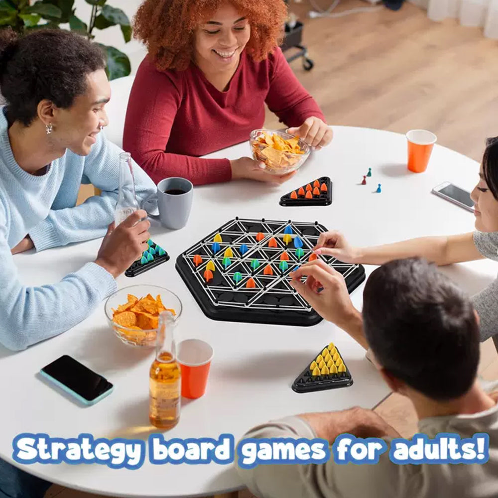Chain Triangle Puzzle Game Strategic Brain Builder for Kids & Adults